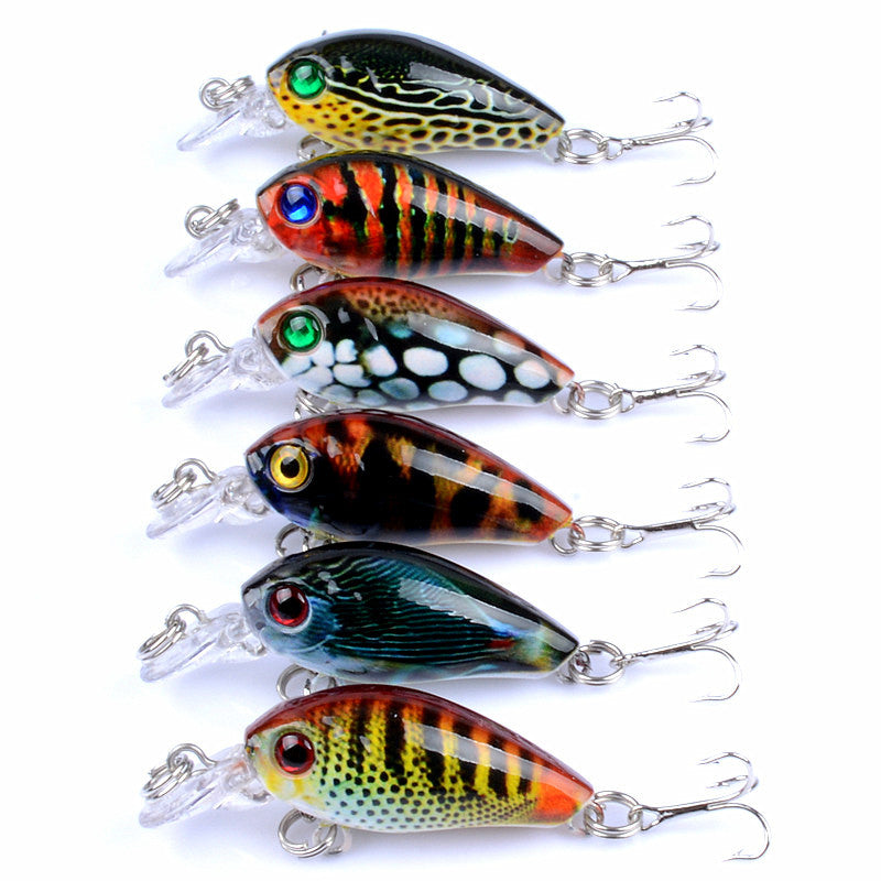 Mini plastic perch and eel hard bait