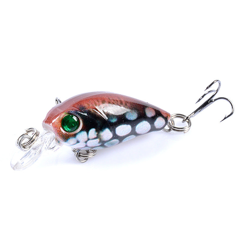 Mini plastic perch and eel hard bait