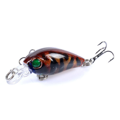 Mini plastic perch and eel hard bait