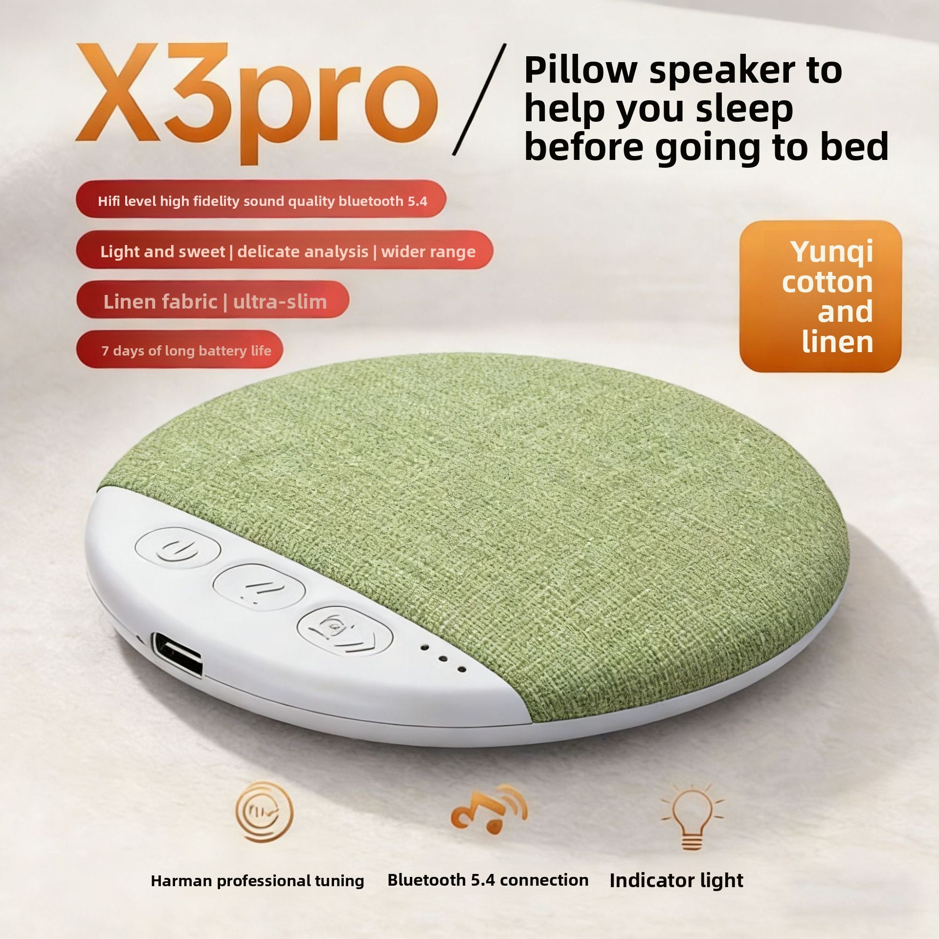 Mini Portable Bluetooth Speaker with LED Light