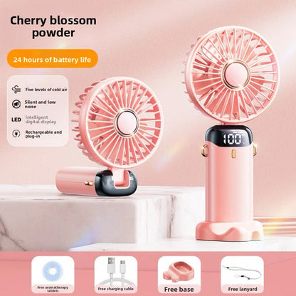 Mini portable foldable rechargeable fan
