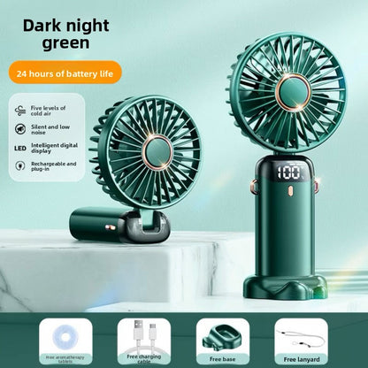 Mini portable foldable rechargeable fan