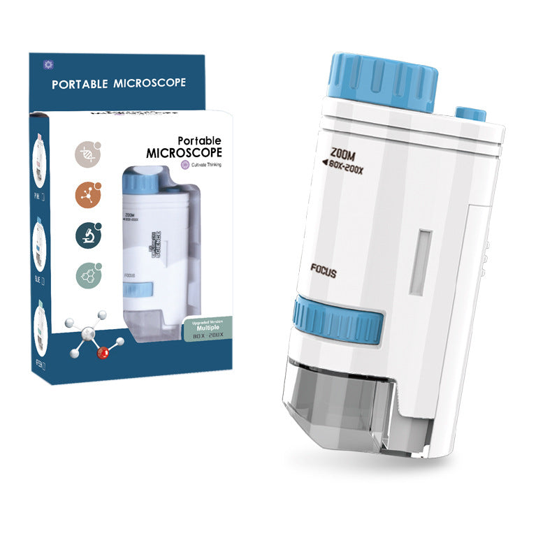 Mini Portable Microscope for Kids Science Exploration