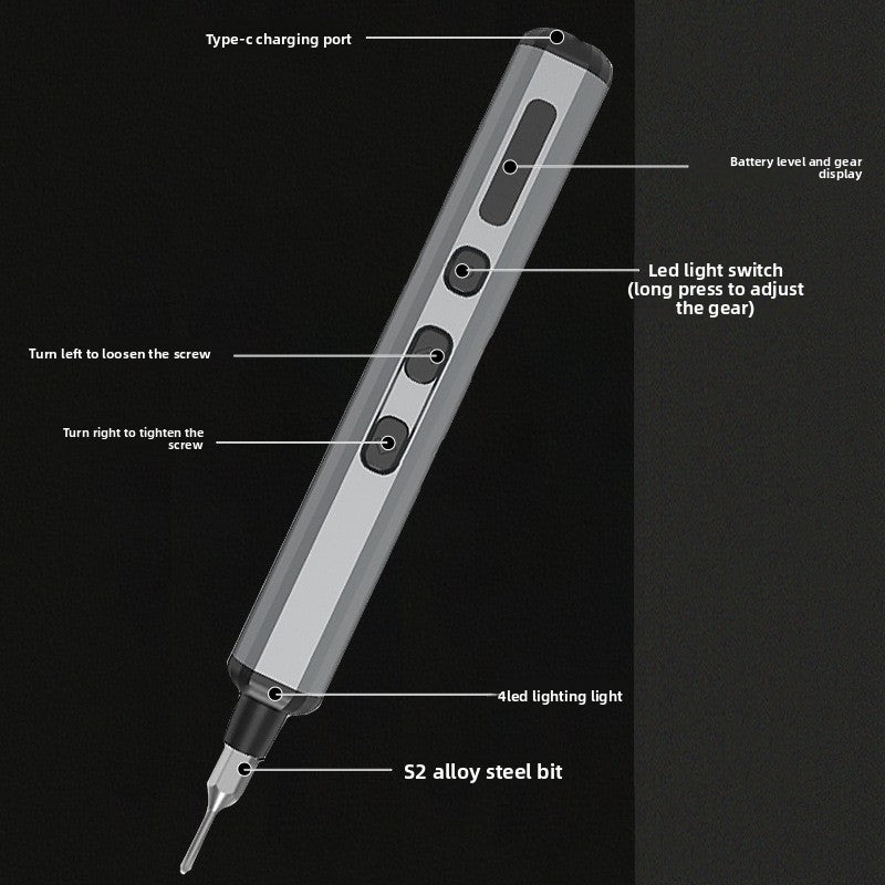 Mini precision electric screwdriver
