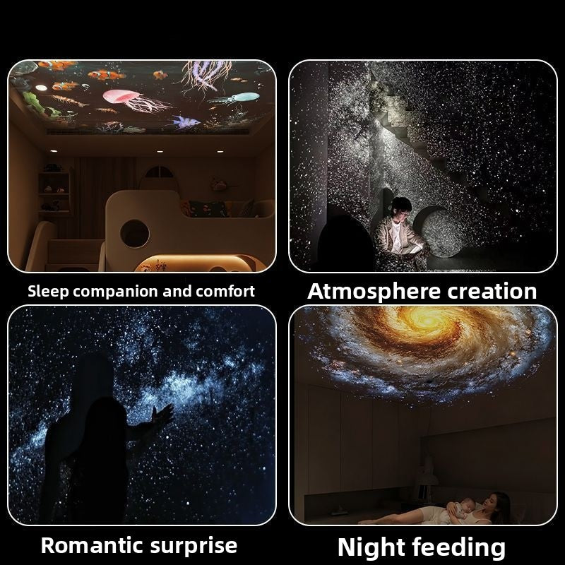 Mini Projector Night Light with Starry Sky Effect