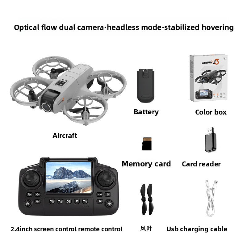 Mini Quadcopter with HD Dual Camera and Optical Flow Positioning