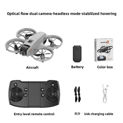 Mini Quadcopter with HD Dual Camera and Optical Flow Positioning