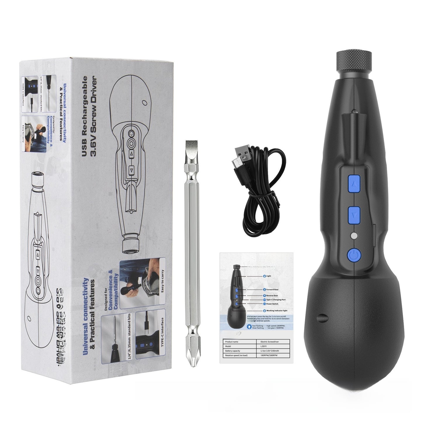 Mini Rechargeable Electric Screwdriver Set