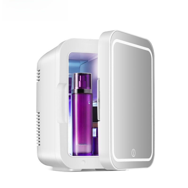 Mini Refrigerator with Mirror for Cosmetics