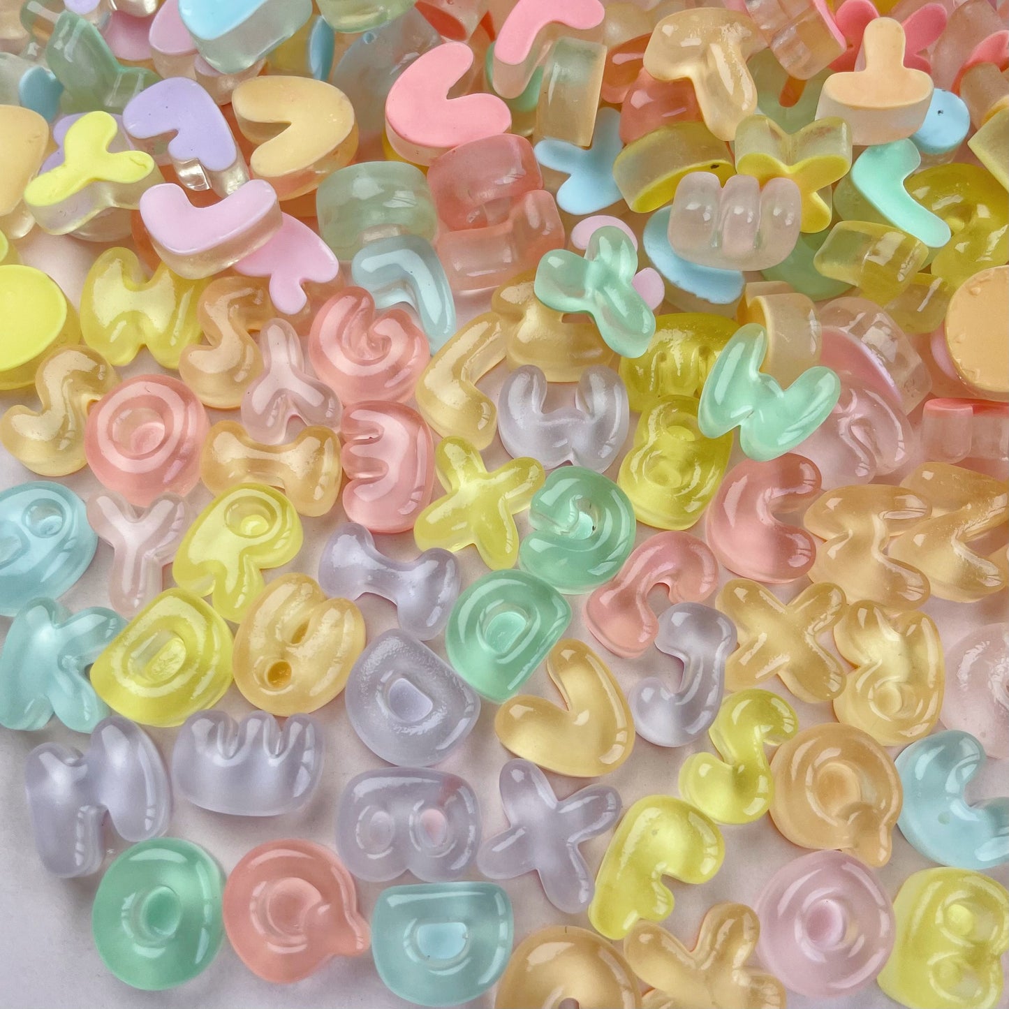Mini Resin Alphabet Letters for DIY Crafts