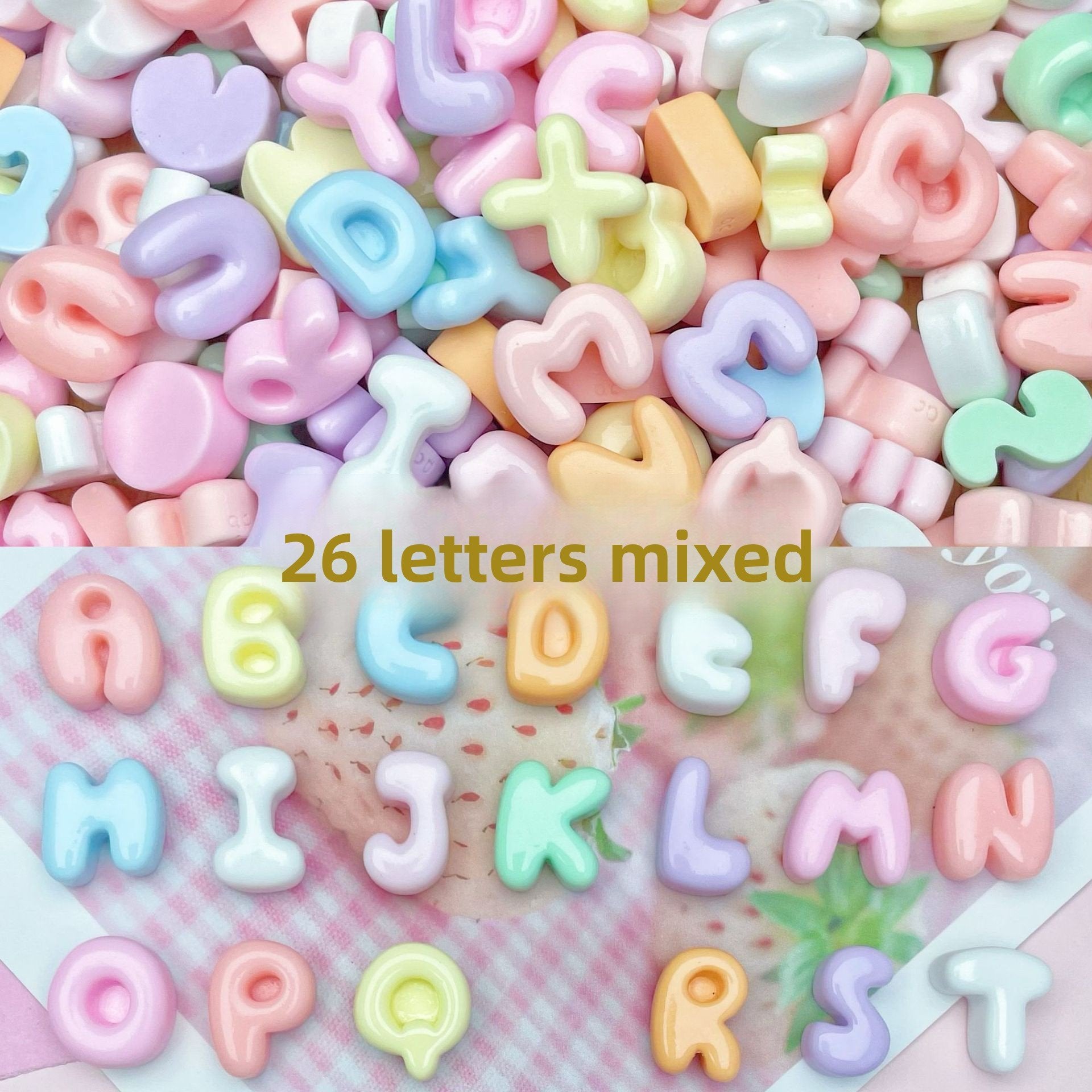 Mini Resin Alphabet Letters for DIY Crafts