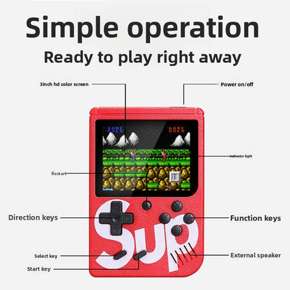 Mini Retro Handheld Game Console with 500 Games