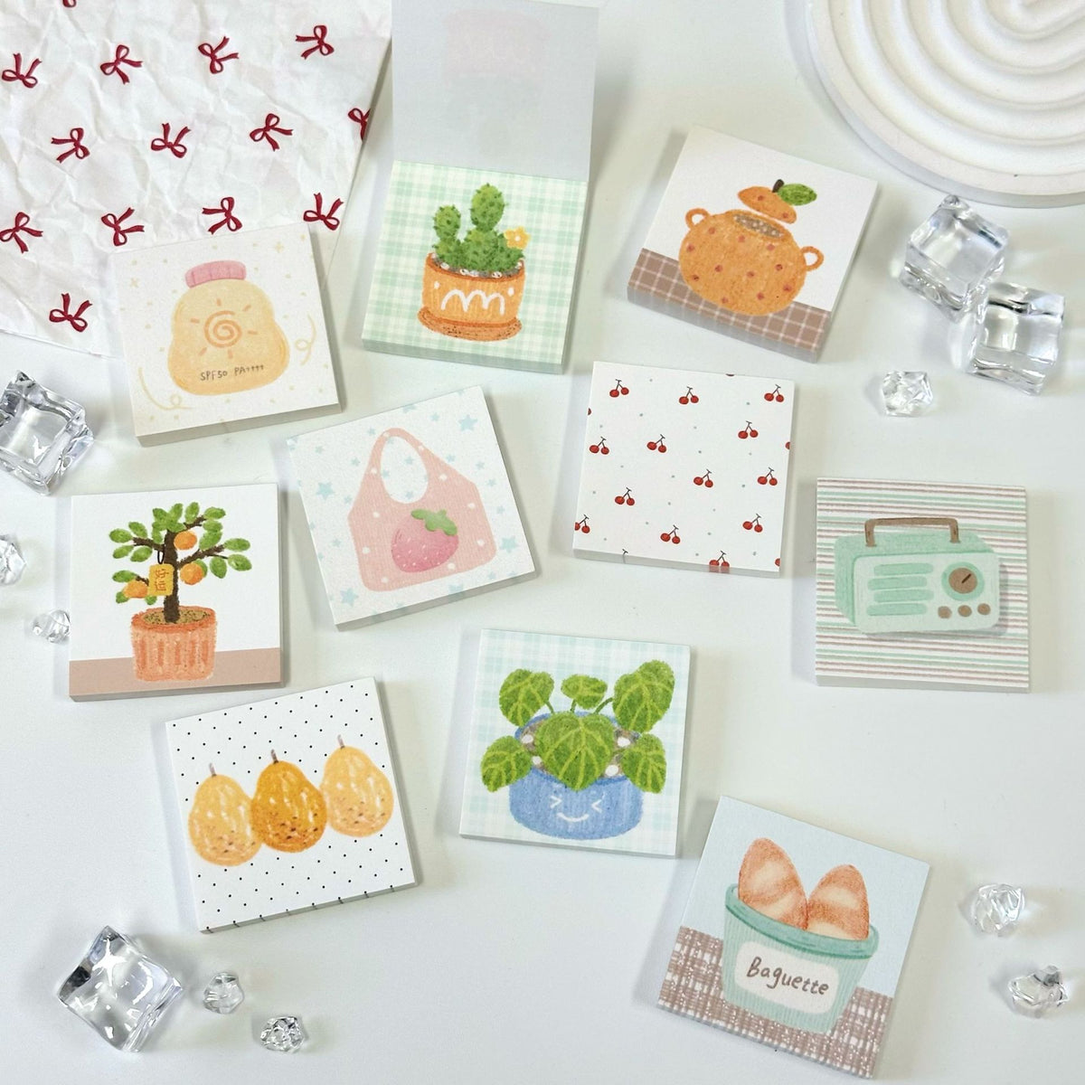 Mini Spring Design Tear-off Memo Pad