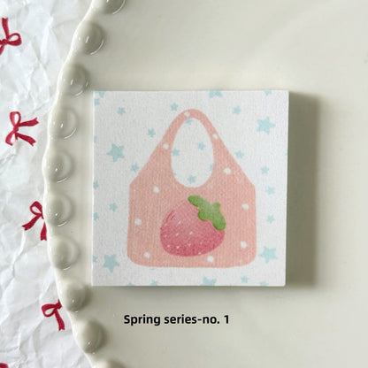 Mini Spring Design Tear-off Memo Pad