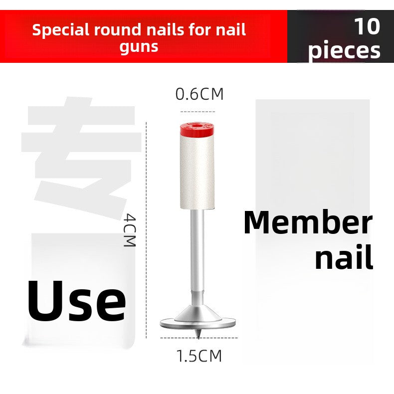 Mini Steel Nail Gun with Silencer for Ceiling Installation