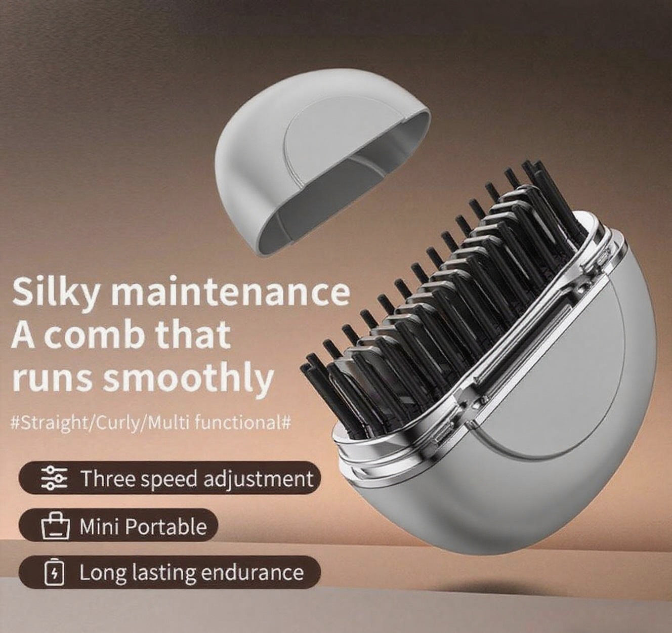 Mini straightening comb