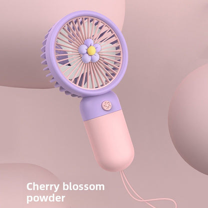 Mini USB Handheld Silent Fan with Phone Holder