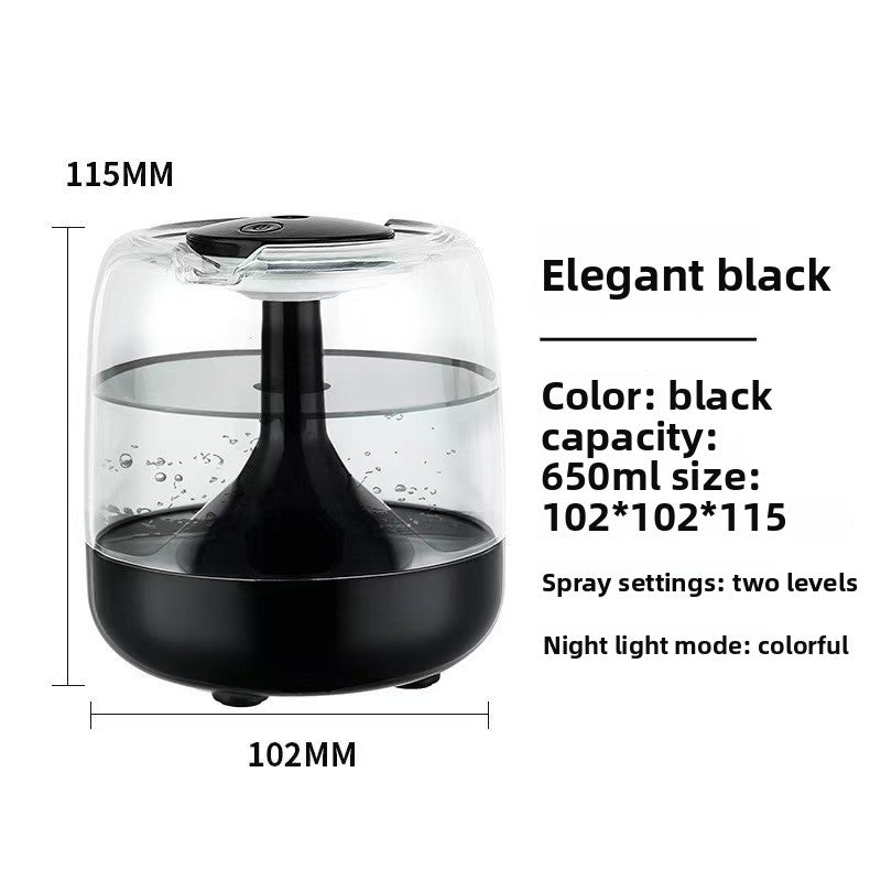 Mini USB Humidifier with Aroma Diffuser and Ambient Light