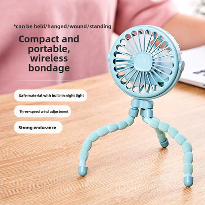 Mini USB Octopus Desk Fan with Adjustable Speed