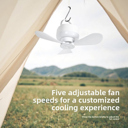 Mini USB Rechargeable Night Light Fan