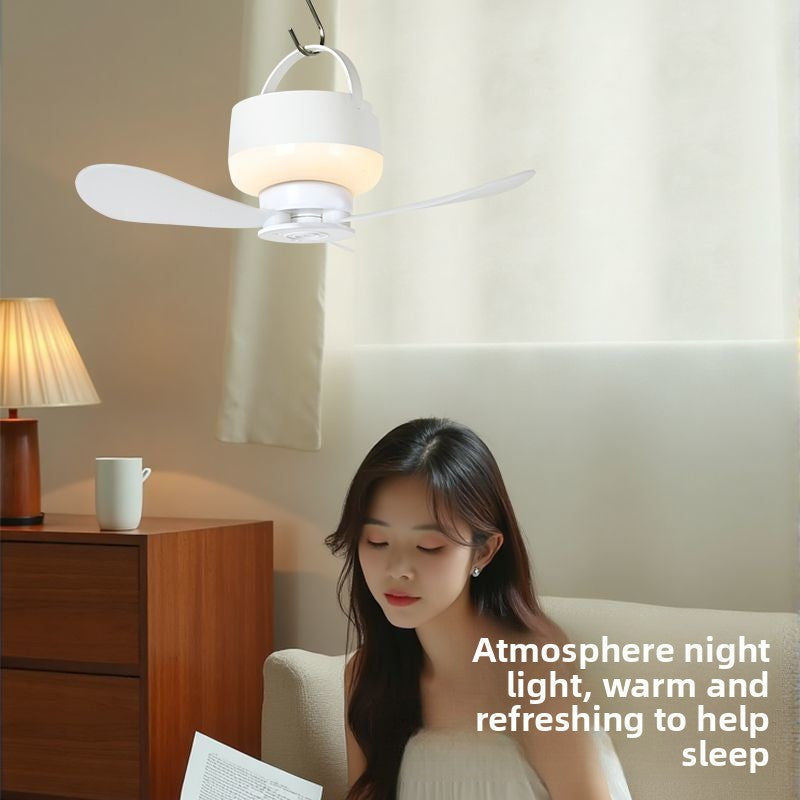 Mini USB Rechargeable Night Light Fan