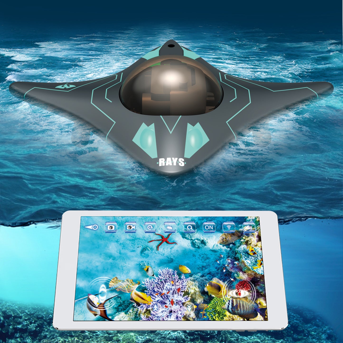 Mini WIFI Remote Control Underwater Camera Boat