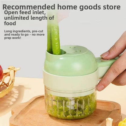 Mini wireless electric garlic press