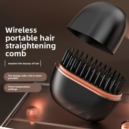 Mini Wireless Hair Straightener Comb