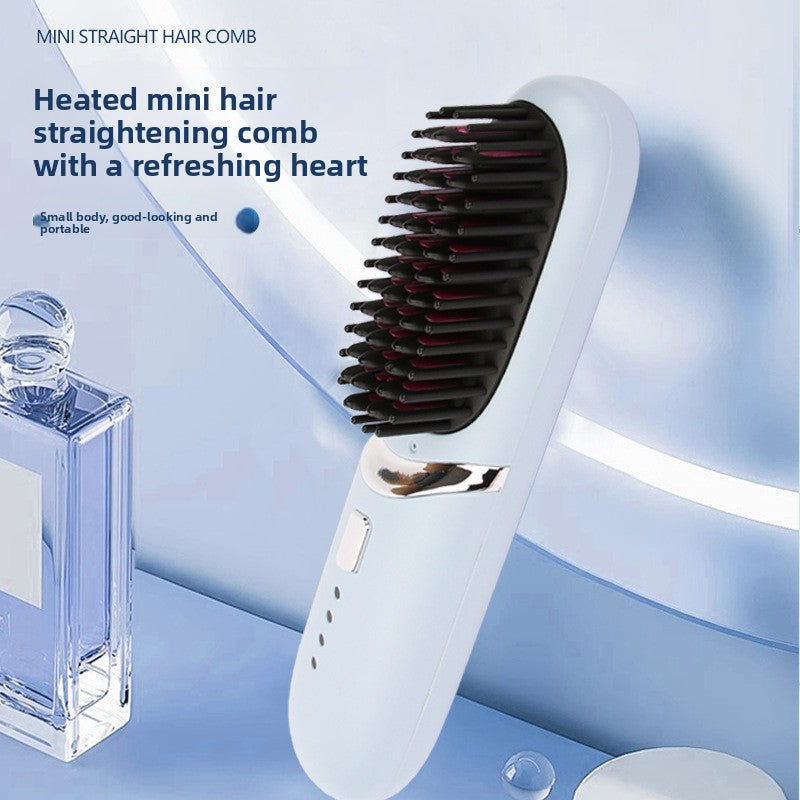 Mini wireless hair straightener