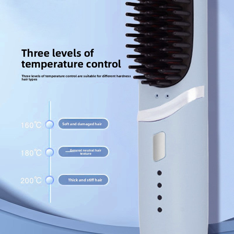 Mini wireless hair straightener