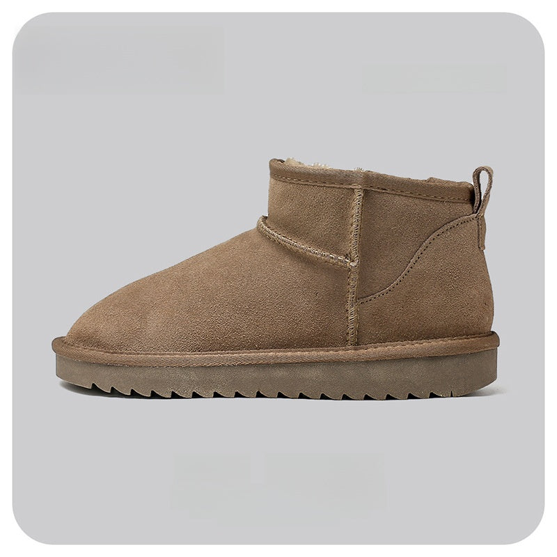 Mini Women's Warm Fur-Lined Snow Boots with Non-Slip Sole