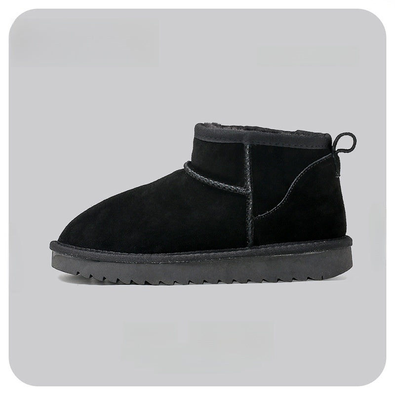 Mini Women's Warm Fur-Lined Snow Boots with Non-Slip Sole