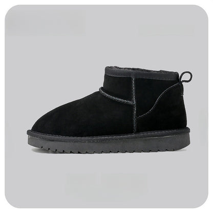 Mini Women's Warm Fur-Lined Snow Boots with Non-Slip Sole