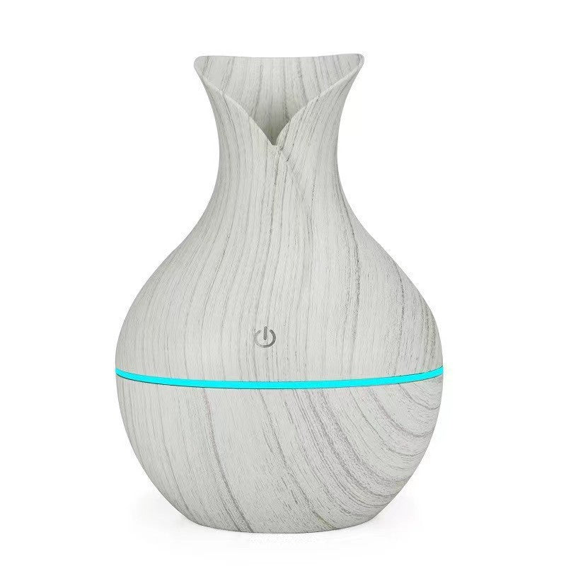Mini Wood Grain Round Humidifier