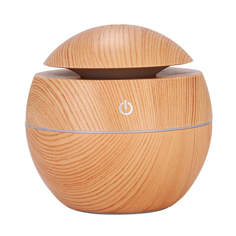 Mini Wood Grain Round Humidifier