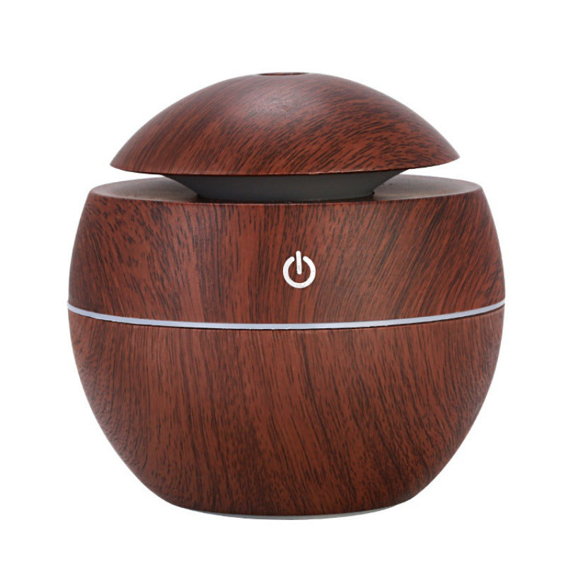 Mini Wood Grain Round Humidifier