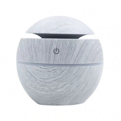 Mini Wood Grain Round Humidifier