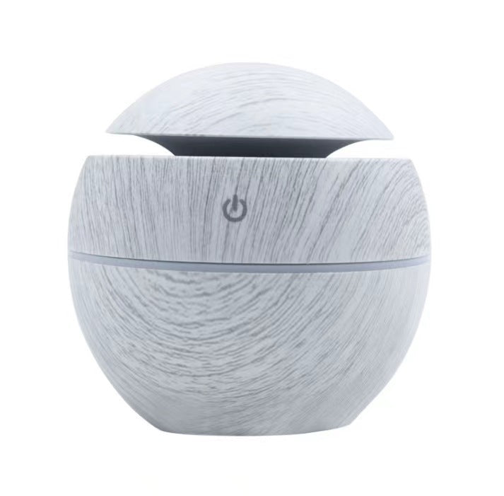 Mini wood-grain round humidifier