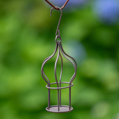 Mini Wrought Iron Bird Cage Ornament for Home Garden Decoration