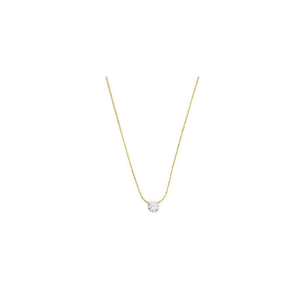 Mini Zircon Pendant Necklace Geometric Light Luxury Women