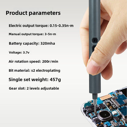 Miniature electric screwdriver