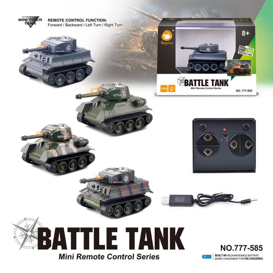 Miniature remote-controlled tank