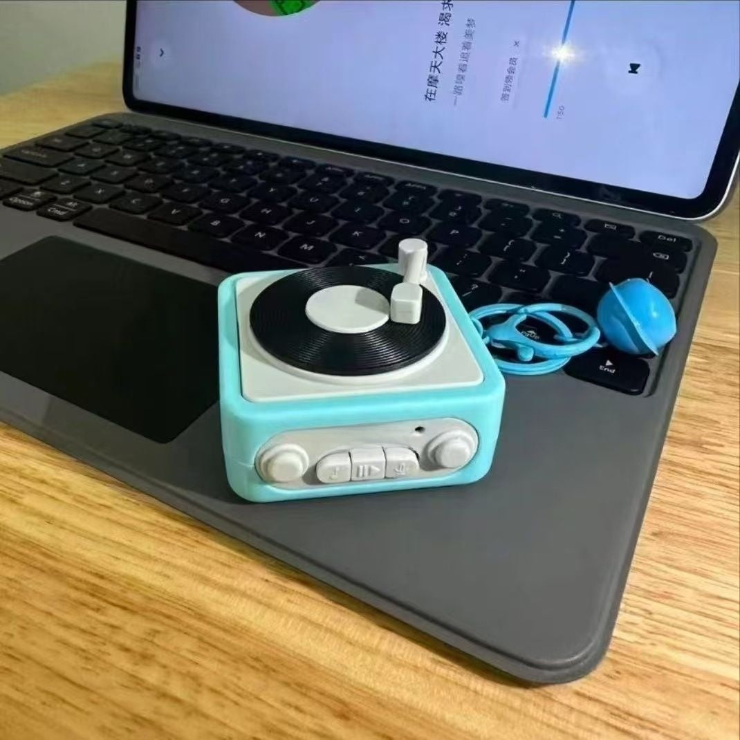 Miniature retro gramophone
