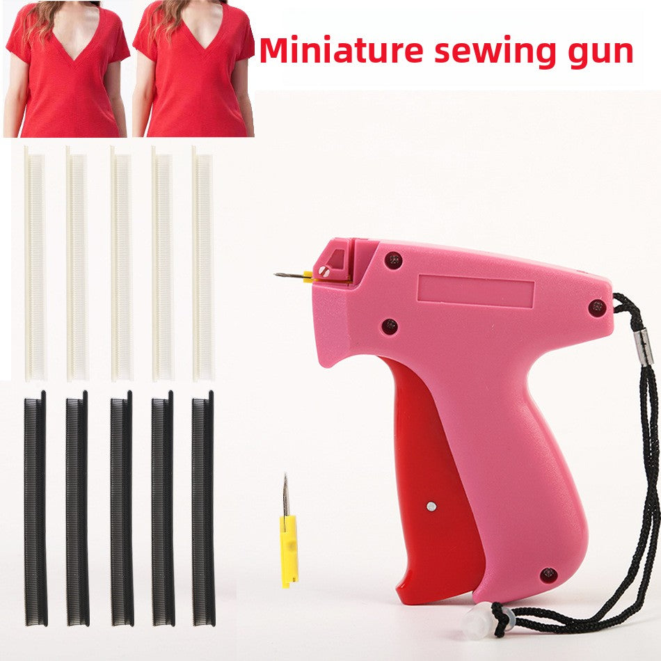 Miniature sewing gun