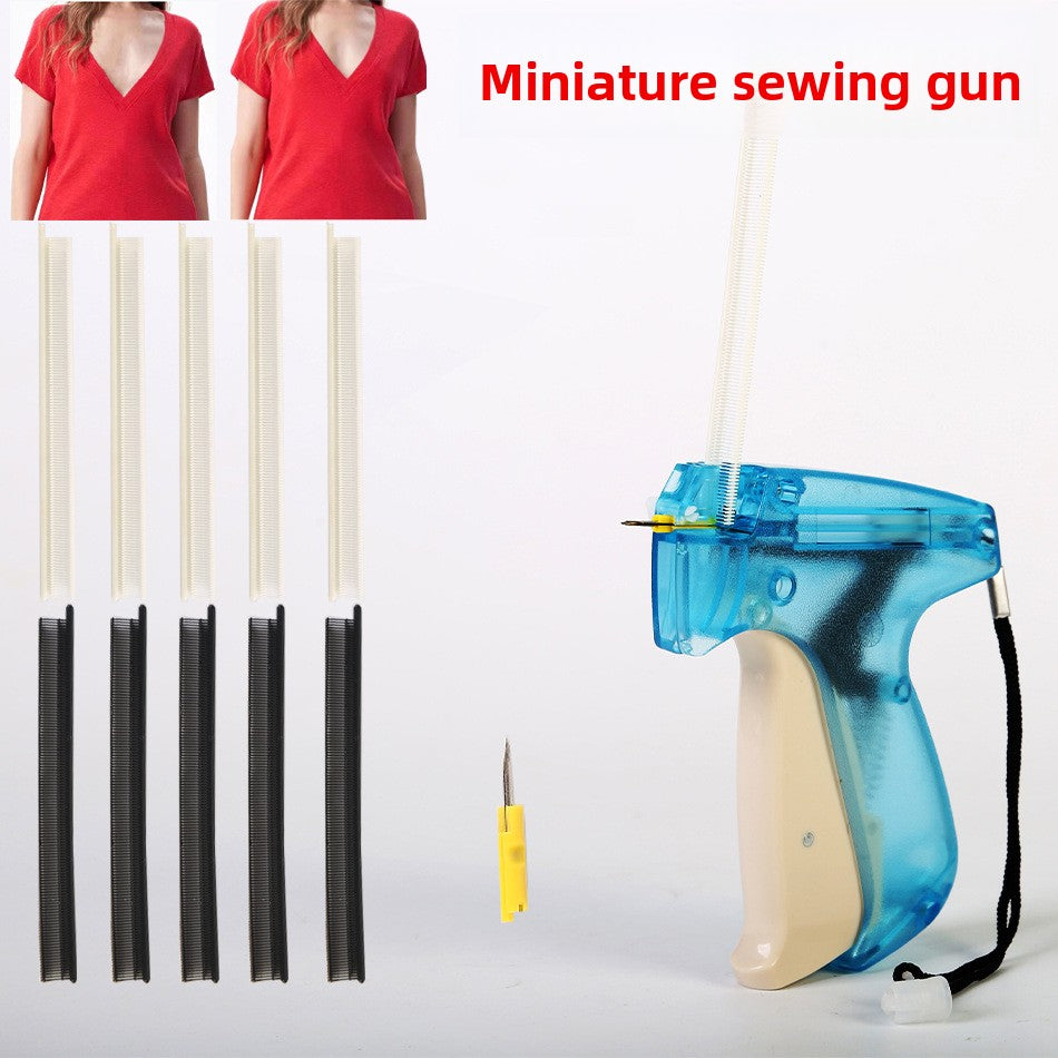 Miniature sewing gun