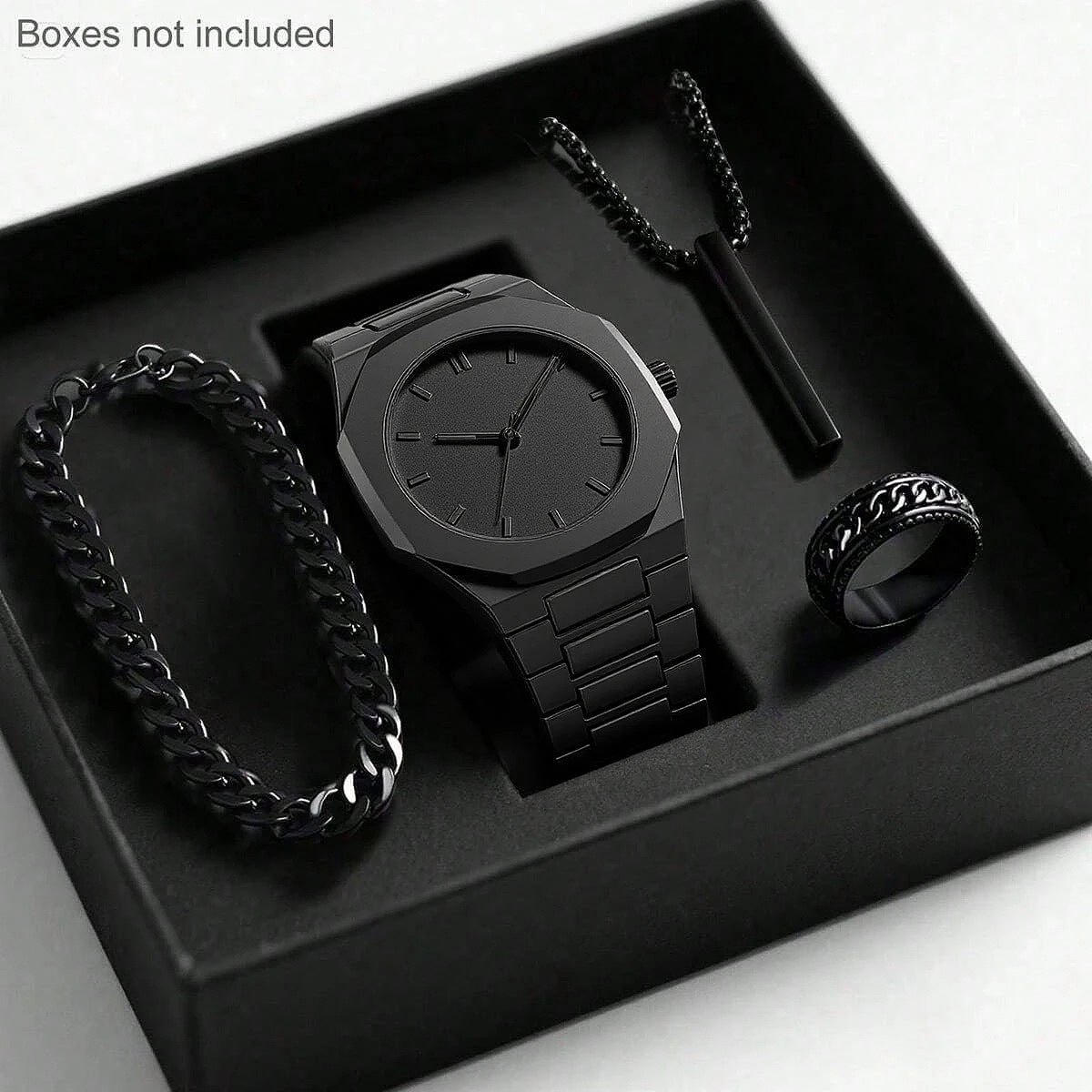 Minimalist Black Dial Quartz Watch