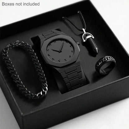 Minimalist Black Dial Quartz Watch