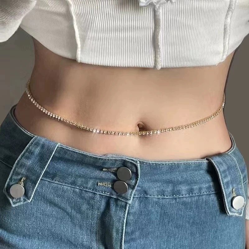 Minimalist Body Chain Necklace with Tassel Detail