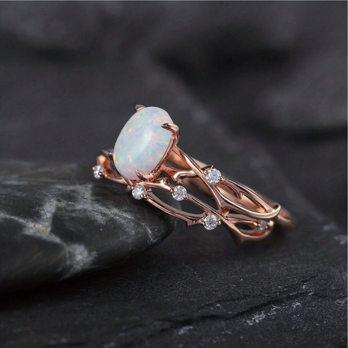 Minimalist Branch Design Ring