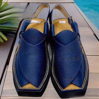 Minimalist Buckle Leather Sandals